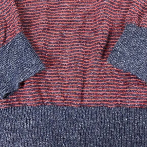 J. Crew Men's Long Sleeve Sweater size XL Red Blue Cotton - Picture 5 of 6